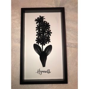 Hyacinth Black and White Wall Art